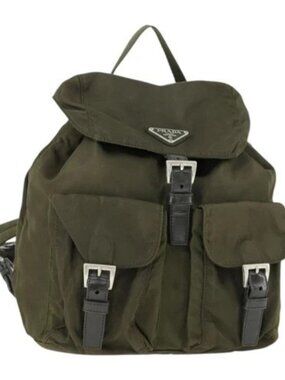 Prada | Bags | Prada Backpack Nylon Black Silver Auth Mx225  display picture 3